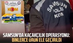 Samsun'da kaçakçılık operasyonu: Binlerce ürün ele geçirildi