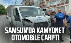 Samsun'da kamyonet otomobile çarptı: 1 yaralı