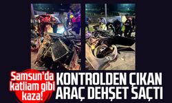 Samsun'da Tofaş araç park halindeki araçlara çarptı: 2'si ağır 3 yaralı
