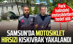Park halindeki motosikletlere zarar verip birini çaldı: 18 yaşındaki şüpheli yakalandı