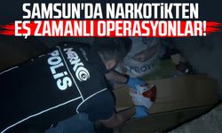 Samsun'da narkotikten eş zamanlı operasyonlar!