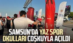 Samsun'da Yaz Spor Okulları coşkuyla açıldı