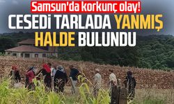 Bafra'da 92 yaşındaki kadın tarlada yanmış halde bulundu