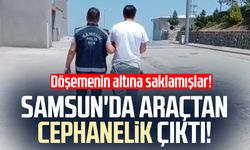 Aracın döşeme içlerine gizlenen 47 tabanca ele geçirildi