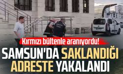 Kırmızı bültenle aranıyordu! Samsun'da saklandığı adreste yakalandı