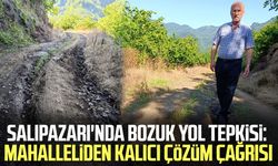 Salıpazarı'nda bozuk yol tepkisi: Mahalleliden kalıcı çözüm çağrısı