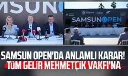 Samsun Open ATP Challenger 50 Tenis Turnuvası'nın geliri Mehmetçik Vakfı'na bağışlanacak