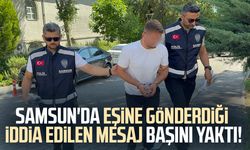 Samsun'da eşine silah fotoğrafı gönderen koca gözaltına alındı