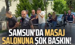 Samsun'da masaj salonuna şok operasyon