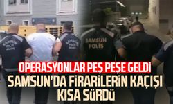 Samsun'da polis kapıya dayandı! Firarilerin kaçışı kısa sürdü
