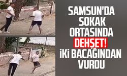 Önce yumrukladı, sonra bacaklarından vurdu: O anlar kamerada