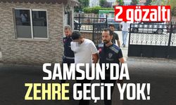 Bafra'da peş peşe operasyonlar: Metamfetaminle yakalandılar