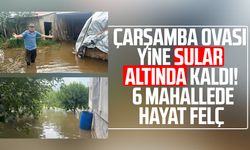 Çarşamba Ovası'nı sağanak vurdu