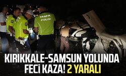 Kırıkkale-Samsun yolunda feci kaza! 2 yaralı