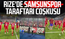 Takımlarını yalnız bırakmadılar! Rize'de Samsunspor coşkusu