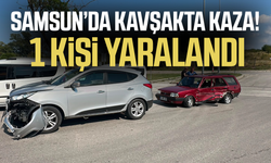 Samsun'da kavşakta kaza: 1 yaralı
