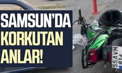 Samsun'da otomobil ile motosiklet çarpıştı: 1 yaralı