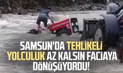 Samsun'da tehlikeli yolculuk az kalsın faciaya dönüşüyordu!