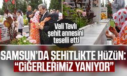 Samsun'da 30 Ağustos şehitlik ziyaretinde hüzünlü anlar