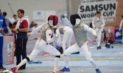 Yıldızlar ve Gençler Flöre Dünya Kupası'nda sporcular, kılıçlarını Samsun'da sallıyor