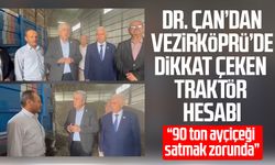 Dr. Murat Çan’dan Vezirköprü’de dikkat çeken traktör hesabı