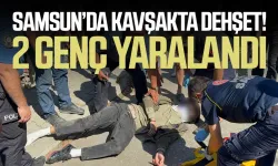 Samsun’da korku dolu anlar! 2 genç yaralandı