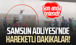 Adliyedeki intiharı güvenlik amiri engelledi