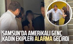 Samsun'da Amerikalı 22 yaşındaki kadın çatıya çıkarak intihara kalkıştı