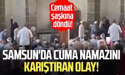 Samsun'da cuma namazını karıştıran olay! Cemaat şaşkına döndü