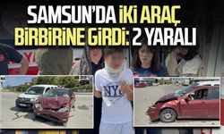 Samsun'da otomobil ile hafif ticari araç çarpıştı: 2 yaralı