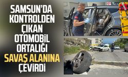 Samsun'da 2 otomobile çarpıp savrulan araç duvara çarptı: 3 yaralı