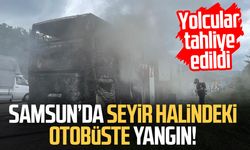 Otobüs yangınında 13 yolcu ve 3 personel ölümden döndü