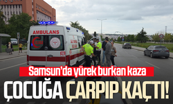 Motosiklet sürücüsü annesinin yanındaki çocuğa çarpıp kaçtı