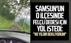 Samsun'un o ilçesinde felçli dedesi için yol istedi: "İki yıldır bekliyorum"
