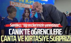 Canik’te öğrencilere çanta ve kırtasiye sürprizi