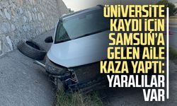 Mersin'den üniversite kaydı için Samsun'a gelen aile kaza yaptı: 5 yaralı
