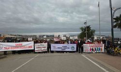 Samsun'da öğrenciler sağlıklı yaşam için yürüdü