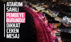 Sahilde pembe seferberlik: Meme kanserine karşı farkındalık ışıkları