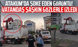 Atakum’da ilginç görüntü! Vatandaş şaşkın gözlerle izledi