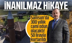 Samsun'da odun diye satılan cami kaymakamın girişimiyle kurtuldu