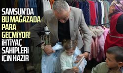 Samsun'da Kızılay'ın mağazası kışa hazır