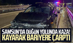 Düğüne giden otomobil kaza yaptı: 1 yaralı