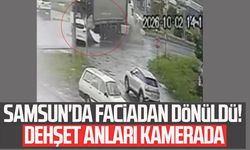 Samsun'da 5 kişinin yaralandığı kazanın güvenlik kamerası görüntüsü ortaya çıktı