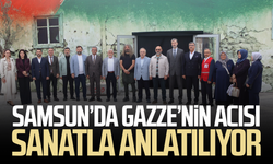 Samsun'da 'Direnişin Muştusu: Gazze Sergisi' ziyarete açıldı