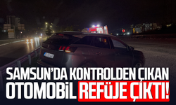 Samsun'da otomobil orta refüje çıktı: 2 yaralı