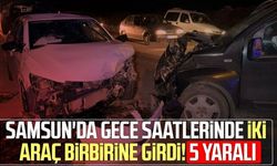 Samsun'da otomobil ile hafif ticari araç çarpıştı: 5 yaralı