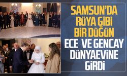 Samsun'da rüya gibi bir düğün Ece ve Gencay dünyaevine girdi