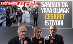 Samsun'da yaya olmak cesaret istiyor! Kaldırım işgalde, vatandaş isyanda