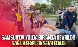 Elektrikli bisikletten düşen sürücü hastanelik oldu