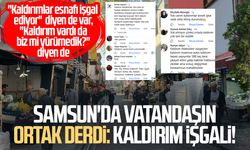 Samsunlular kaldırım işgalinden dertli! "Kaldırım var da biz mi yürümedik?"